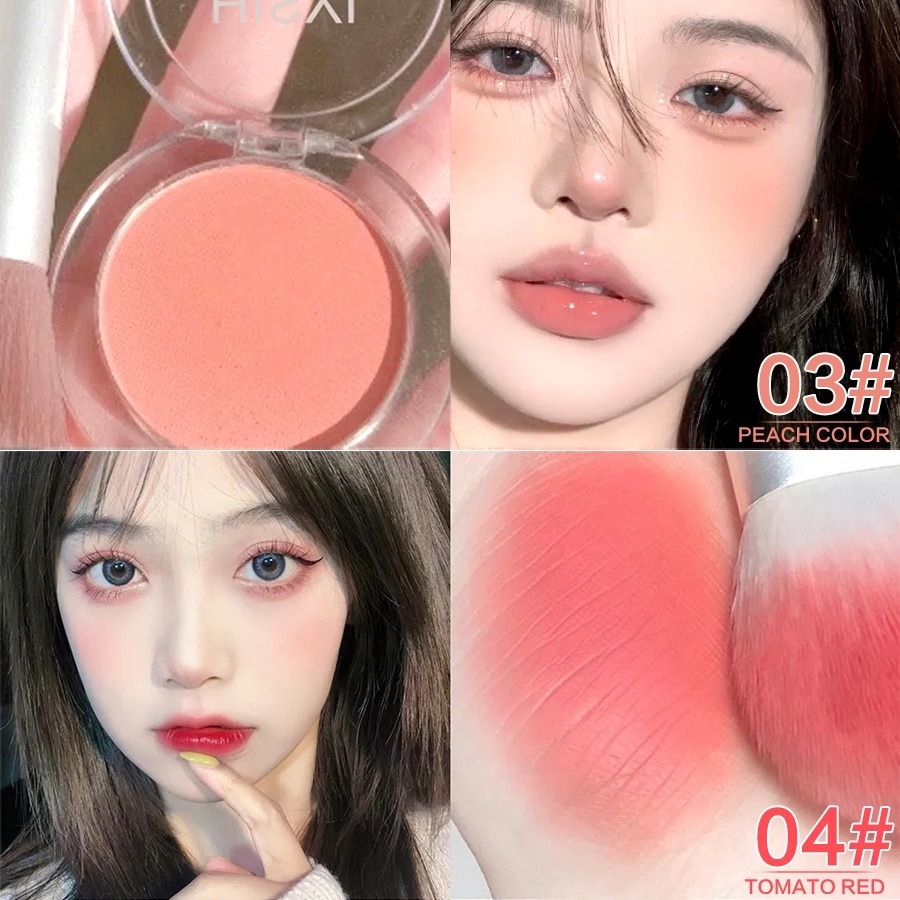 บลัชออน เนื้อแมตต์ สีแดง สีนู้ดธรรมชาติ สําหรับนักเรียนหญิง