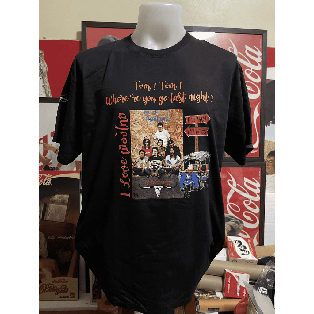 เสื้อคาราบาว Carabao Welcome to Thailand T-shirt ผ้าCotton 100% ใส่ได้ ทั้ง ชาย ใส่สบาย ไม่หด ไม่ย้