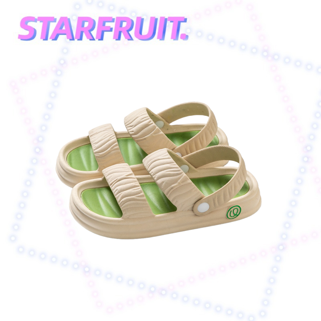 STARFRUIT รองเท้าแตะลําลอง พื้นนิ่ม พื้นหนา เหมาะกับเดินชายหาด สําหรับสตรี