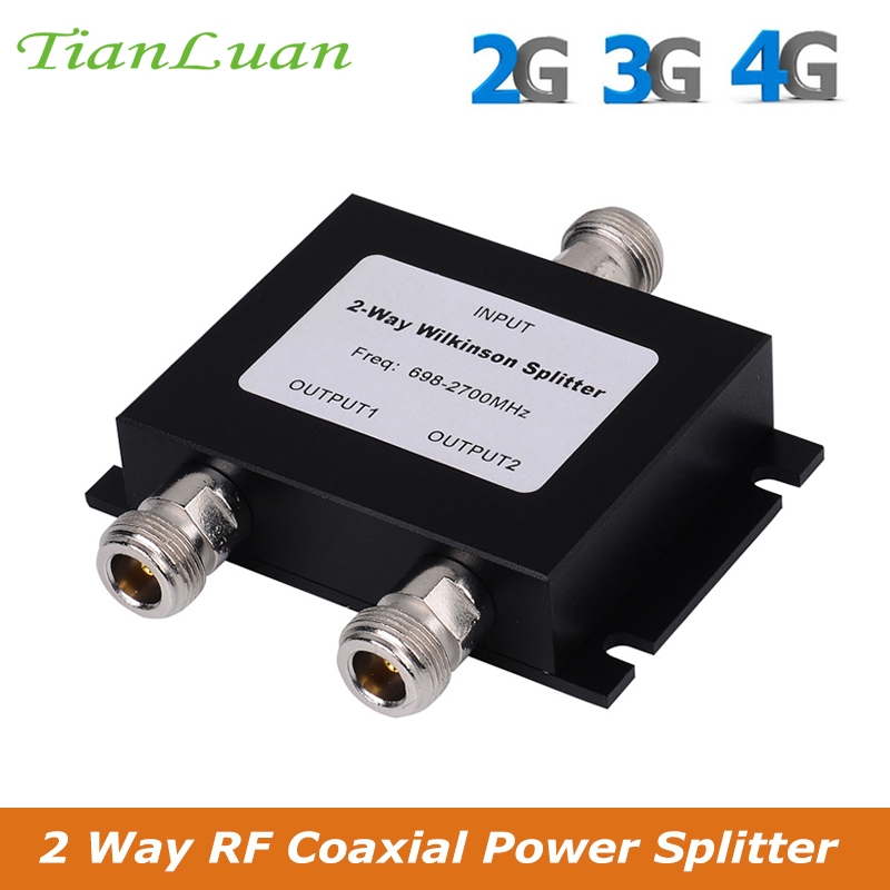 698-2700mhz 2G 3G 4G GSM 2 Way Micro-strip Power Splitter N Type Connector 2-way Microstrip Power Divider For Mobile Phone Signal Booster