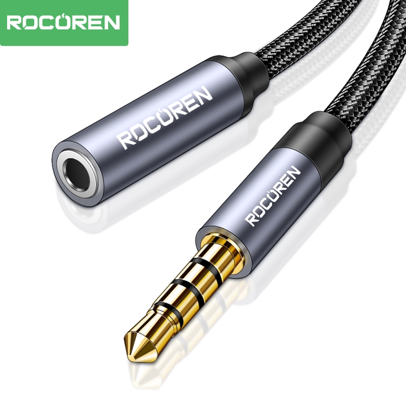 Rocoren 3.5 มม.แจ ็ ค AUX สายสัญญาณเสียงชายหญิงสายต ่ อสําหรับสมาร ์ ทโฟน Mp3 Mp4 Player หูฟัง