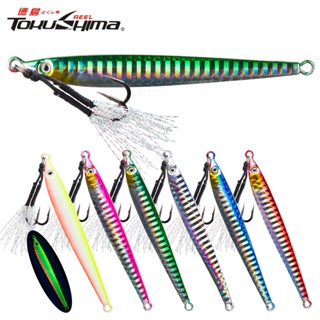 จิ๊กเหยื่อตกปลา 3D 6 สี สําหรับปลาทูน่า ปลากะพง ปลาแซลมอน 7-…