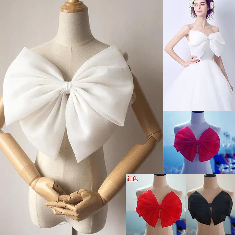 โบว์ตกแต่งชุดแต่งงาน ถอดออกได้ DIY