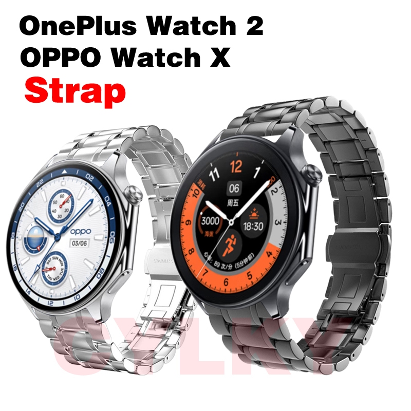 OnePlus Watch 2 OPPO Watch X สายนาฬิกาข้อมือโลหะ แบบเปลี่ยน สําหรับ