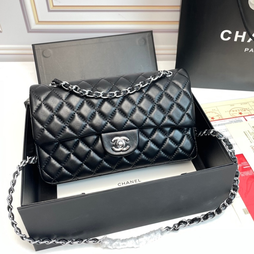 [Real Shot+box+serial number] Chanel ของแท้ กระเป๋าถือ กระเป๋าสะพายไหล่ หนังวัวแท้ พร้อมสายสะพาย สําหรับผู้หญิง 1112