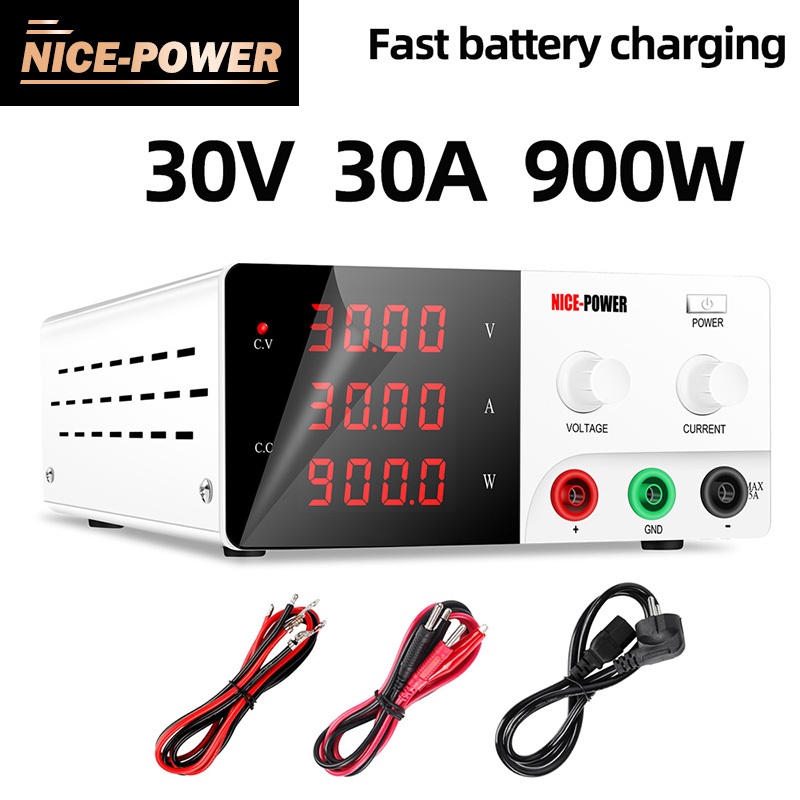Nice-power เครื่องจ่ายไฟ DC Power Supply 30V 20A 30V 30A 900W R-SPS3030 adjustable ปรับค่าได้ Nice P