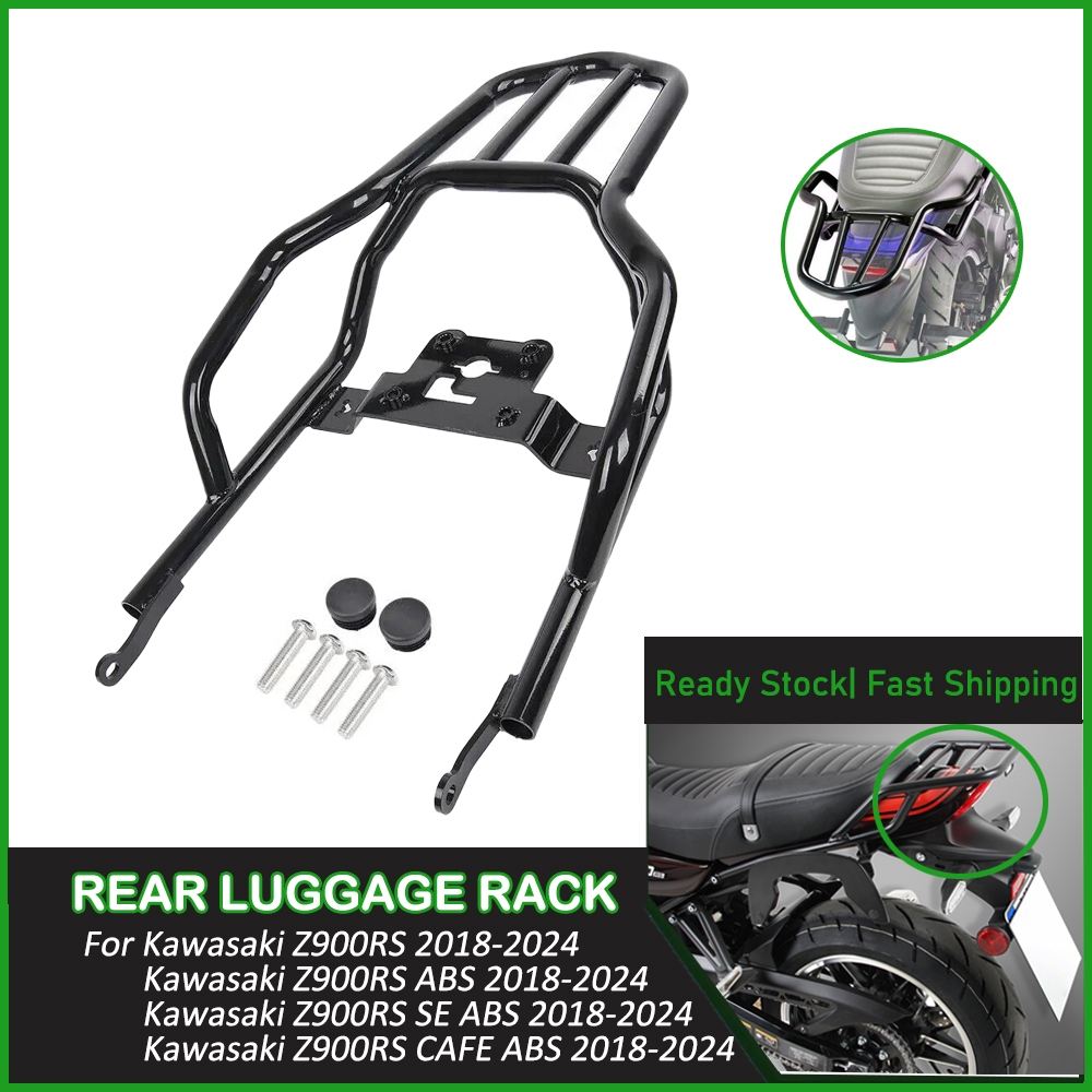 XTMOTO Z900RS ชั้นวางสัมภาระด้านหลัง Cargo Carrier Mount พนักพิงสําหรับ Kawasaki Z900 RS SE Cafe 201