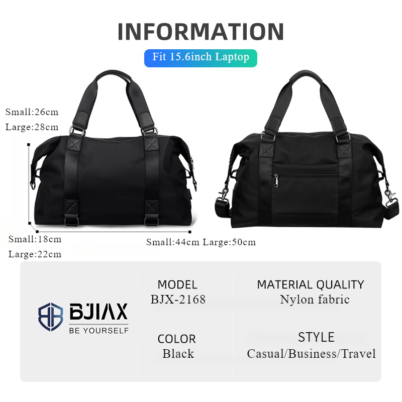 BJIAX กระเป๋าเดินทางความจุขนาดใหญ่กระเป๋ากันน้ำแบบพกพายิมถุงฝึกอบรม