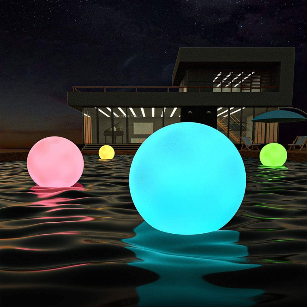 โคมไฟลูกบอลลอยน้ํา RGB พลังงานแสงอาทิตย์ กันน้ํา เปลี่ยนสีได้ หลากสี สําหรับตกแต่งบ้าน สวน สระว่ายน้ํา