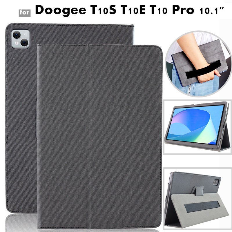 for Doogee T10E 10.1" Tablet Cover PU Leather Case with Stand Function Flip Case for Doogee T10 T10S Pro 10.1" Case