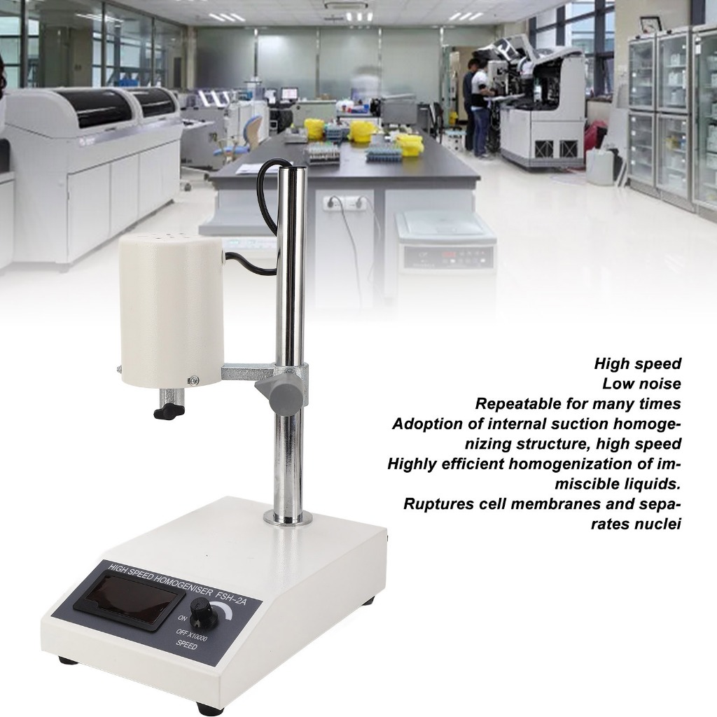 Gemini308 8000-22000rpm ปรับความเร็วสูง Homogenizer ห้องปฏิบัติการ Disperser Emulsifier สำหรับ 5-1000ml