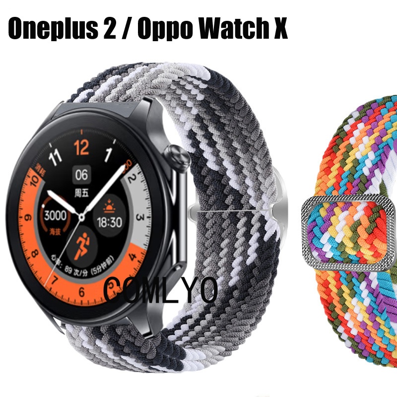 สําหรับ Oneplus Watch 2 / OPPO Watch X สายไนล่อน ยืดหยุ่น นุ่ม กีฬา ผู้หญิง ผู้ชาย สมาร์ทวอทช์ สายเข็มขัด