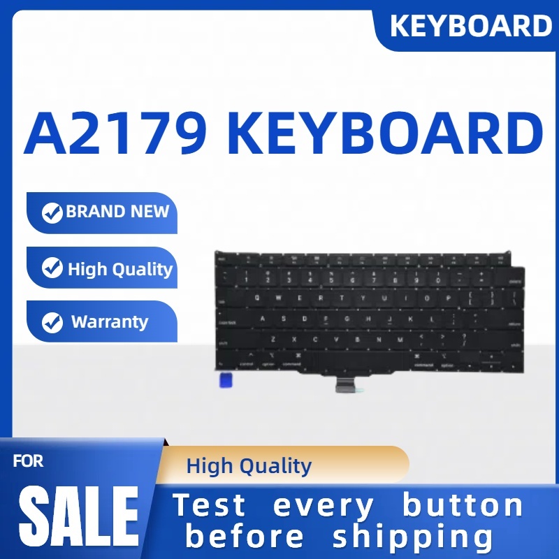 A2179 คีย์บอร์ดแล็ปท็อป สีดํา สําหรับ Mac Book Air 13 นิ้ว A2179 2020 2179