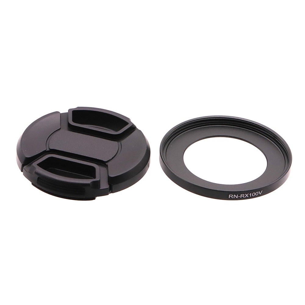 RN-RX100V 52 มม.เลนส์กรองอะแดปเตอร์แหวน + ฝาครอบเลนส์ชุดสําหรับ Sony RX100 Mark VA RX100 Mark V RX10