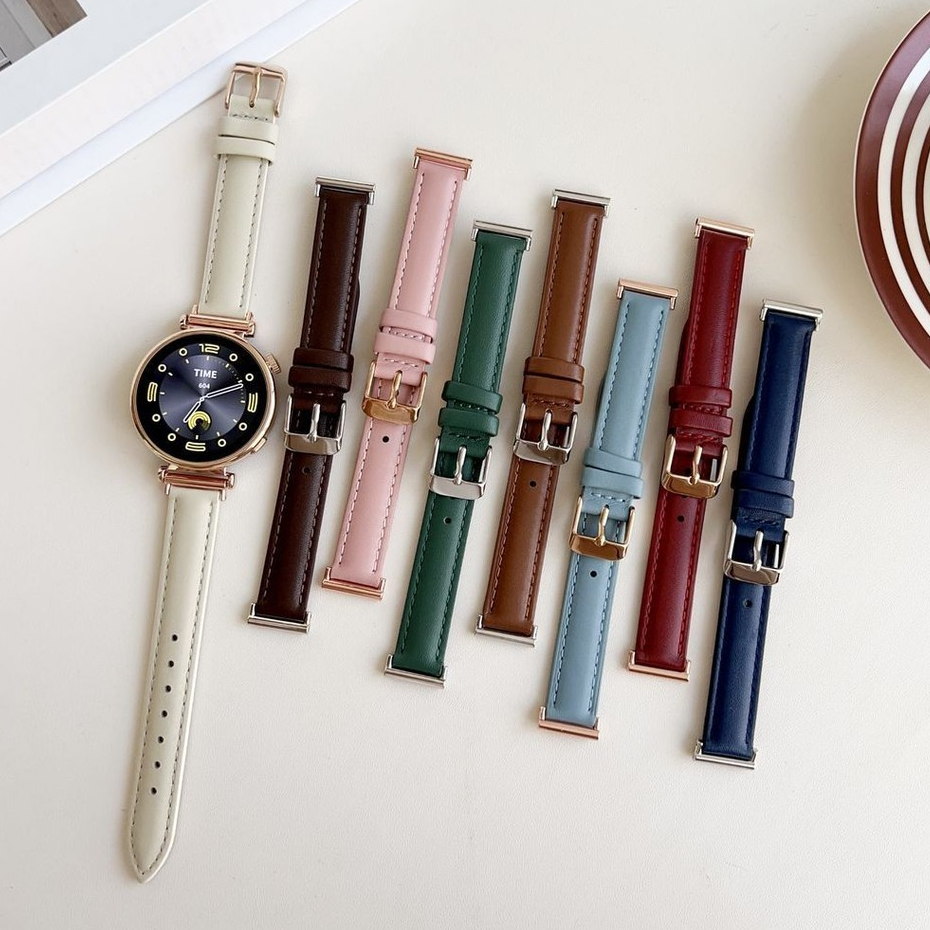 สายนาฬิกาข้อมือ หนังแท้ 18 มม. แฟชั่น สําหรับ Huawei Watch gt5/GT4/ GT3/ gt2/gt5pro watch3pro watch4