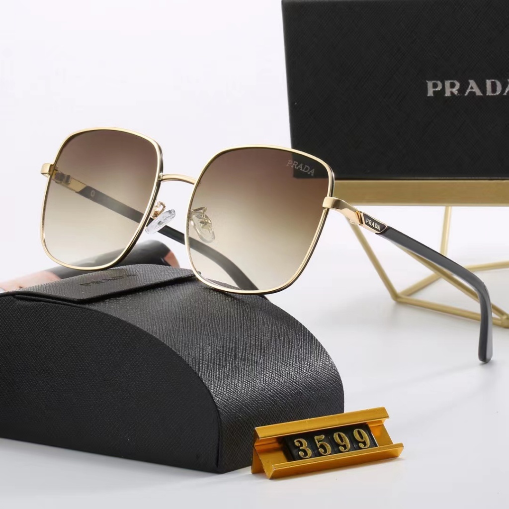 แว่นกันแดดผู้ชายหรูหราใหม่สไตล์ย้อนยุค unisex กรอบโลหะทรงสี่เหลี่ยมขับรถกลางแจ้ง 2024