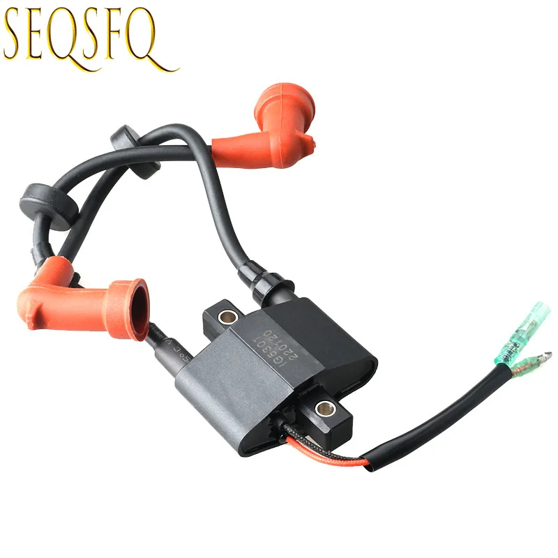 คอยล์จุดระเบิด 6F5-85570 สําหรับ Yamaha Outboard F9.9-F25HP 9.9HP 40HP 6F5-85570-10 6F5-85570-11 6F5-85570-12 6F5-85570-13