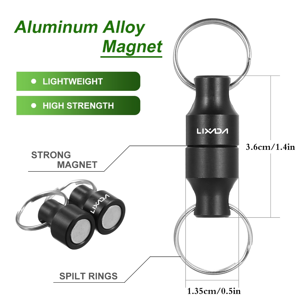 Lixada Fly Fishing Magnetic Net Clip - Conveniently Attach and Release your Fishing Net