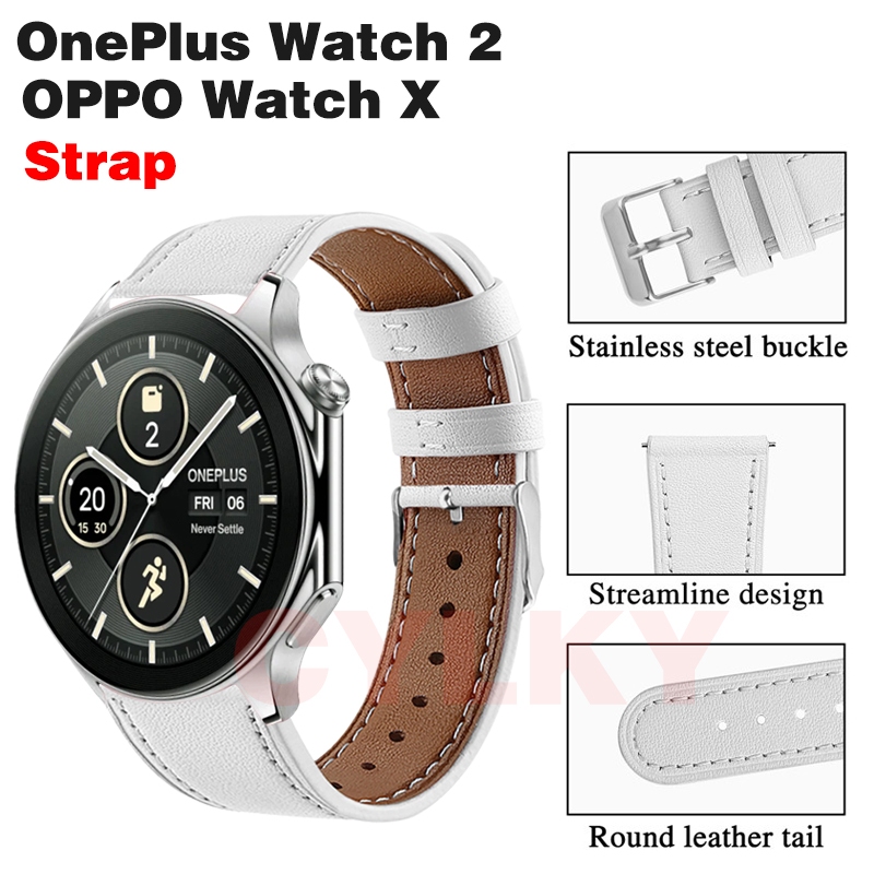 OnePlus Watch 2 OPPO Watch X สายนาฬิกาข้อมือ สายหนัง สําหรับ