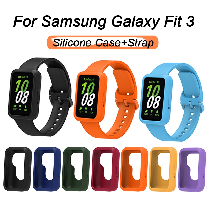 เคสซิลิโคน พร้อมสายคล้องข้อมือ แบบเปลี่ยน สําหรับ Samsung Galaxy Fit 3 Samsung Fit 3