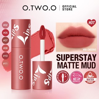 O.TWO.O Velvet Matte Liptint Lip & Cheek Mud Dual-use Lip Clay High Pigmented Long Lasting Not Dry