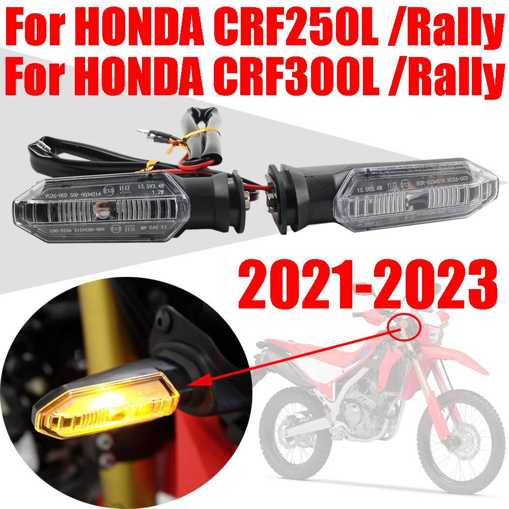 ไฟเลี้ยว อุปกรณ์เสริม สําหรับ HONDA CRF250L CRF300L CRF450L CRF300 CRF250 Rally CRF 250 300 L 250L 3