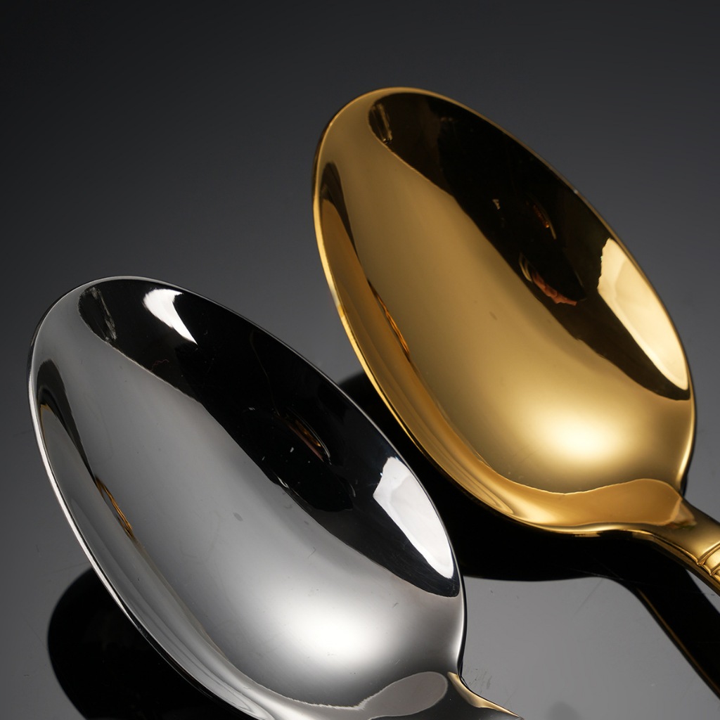 ช้อนส้อมสเตนเลส เกรด 304 แบบหนา ลายนูน ของใช้บนโต๊ะอาหาร สไตล์ตะวันตก สําหรับใส่สเต็ก มีด กาแฟ - รูปที่ 4