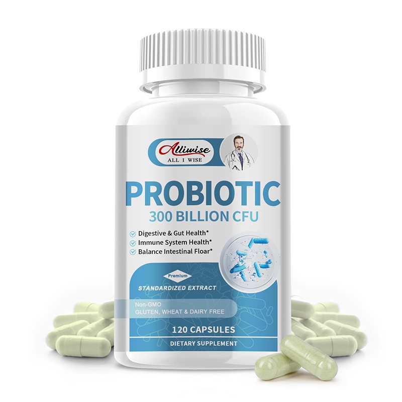 Alliwise Probiotics อาหารเสริมโปรไบโอติก สําหรับผู้หญิงและผู้ชาย รองรับสุขภาพระบบย่อยอาหาร ระบบภูมิคุ้มกัน แก๊สลอยตัว