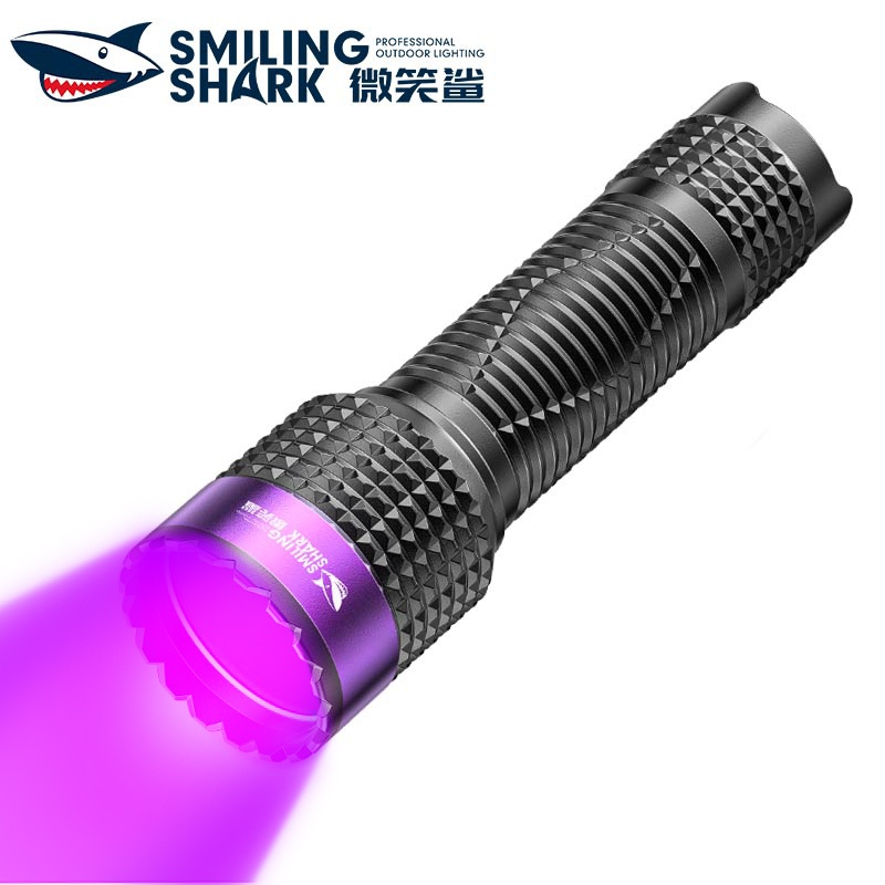 SmilingShark SD7157 UV ไฟฉาย Led แสงสีม่วง UV365nm Type-C ชาร์จใหม่ได้ ตรวจจับปัสสาวะหลอดฟลูออเรสเซนต์สัตว์เลี้ยง การตรวจสอบเครื่องประดับ