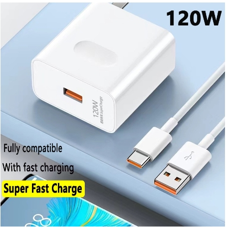 สายชาร์จ USB 120W 6A แอนดรอยด์ TYPE-C แบบหนา ชาร์จเร็ว สําหรับ Realme C53 C55 C35 C33 C31 C30 9 Pro+