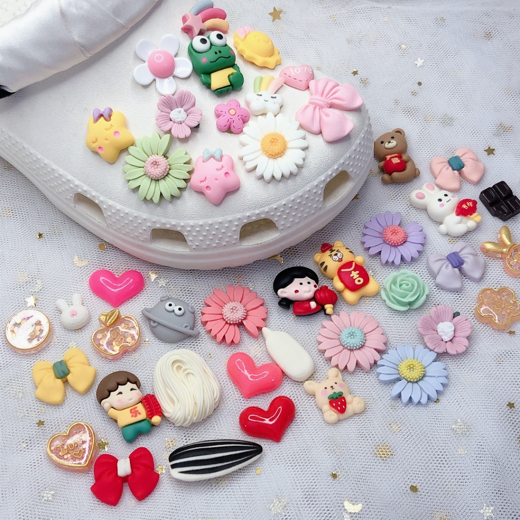 อุปกรณ์เสริม จี้รูปรองเท้า Cros Jibit Charm Diy สําหรับผู้หญิง จํานวน 1 ชิ้น