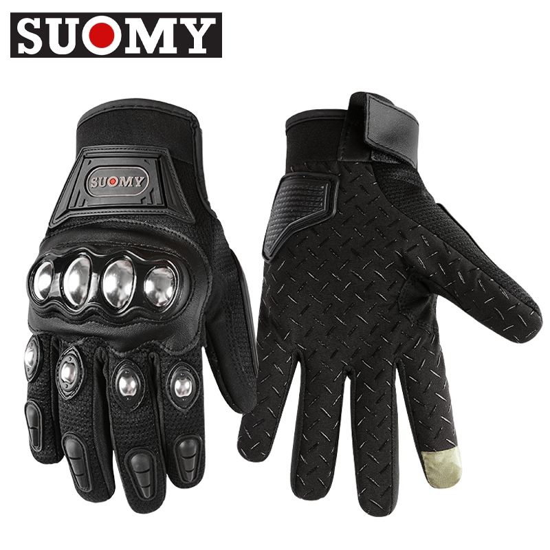 Suomy ถุงมือสเตนเลส ระบายอากาศ หน้าจอสัมผัส สําหรับแข่งรถจักรยานยนต์วิบาก SU35