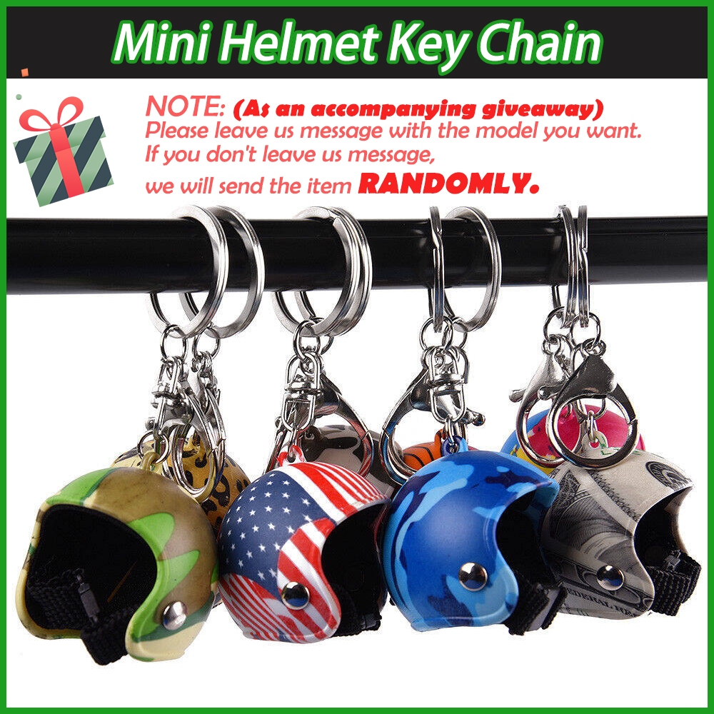 XTMOTO รถจักรยานยนต์ Mini หมวกกันน็อคพวงกุญแจแหวนพวงกุญแจพวงกุญแจผู้ชายผู้หญิงเด็ก Xmax Universal อุ