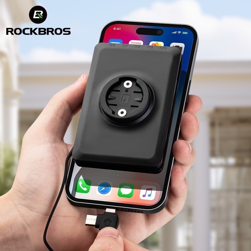 Rockbros ไฟจักรยาน แบบพกพา ขนาดกะทัดรัด สําหรับขี่จักรยานกลางแจ้ง — صورة 3