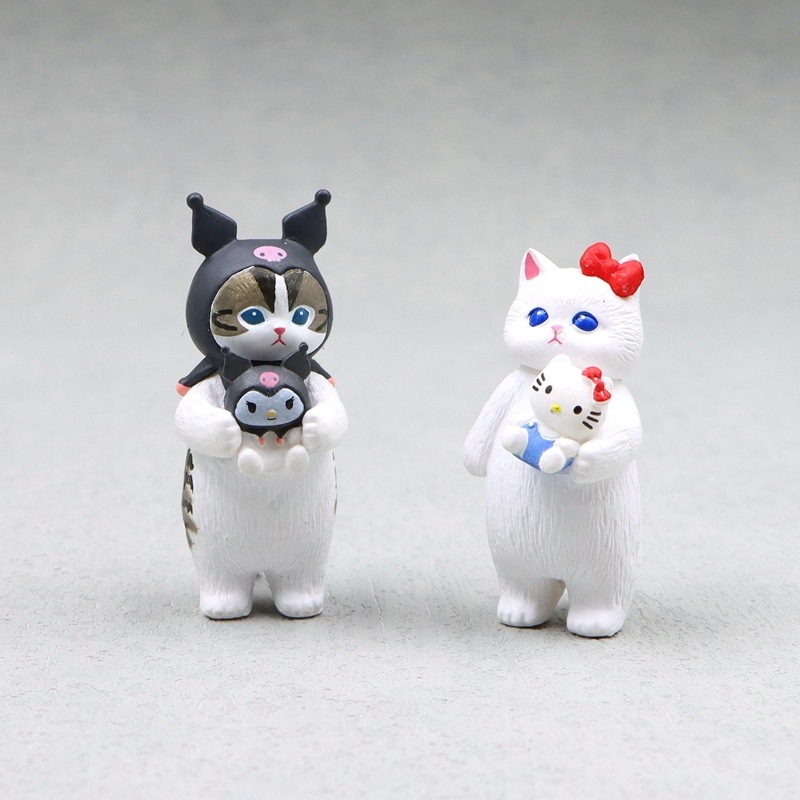 โมเดลฟิกเกอร์ PVC รูปแมวฉลาม Kuromi My Melody Hello Kitty รูปที่ 3