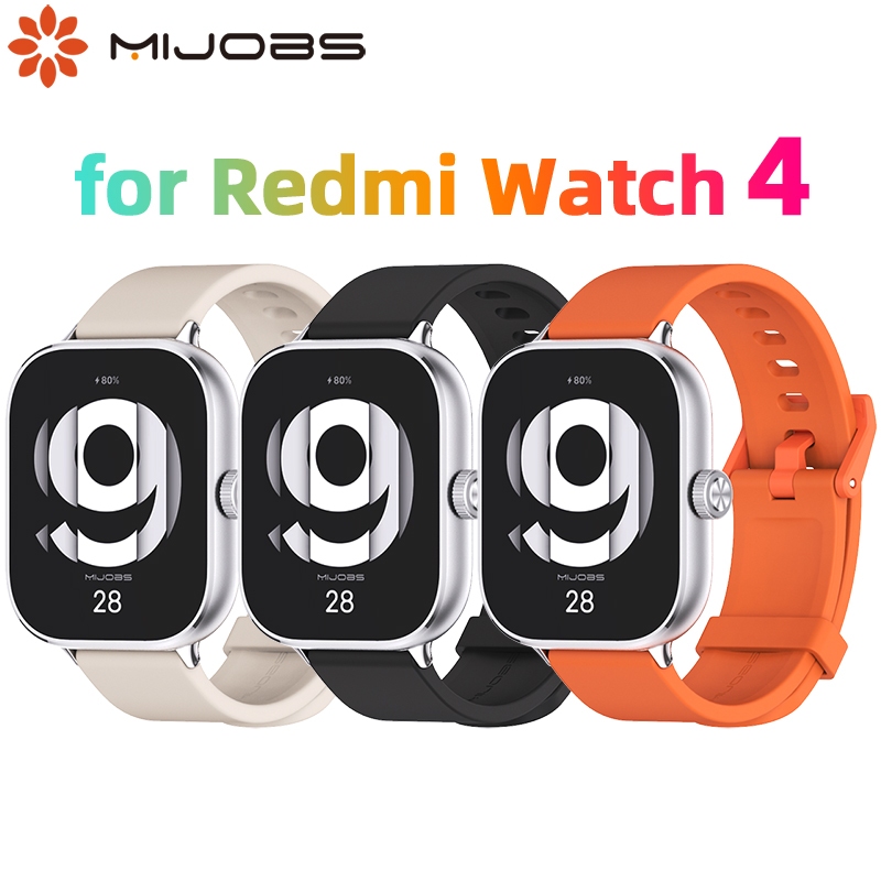 Mijobs สายนาฬิกาข้อมือซิลิโคน กันน้ํา ระบายอากาศ สําหรับ Redmi Watch 4 Redmi Watch4 Pro Miband 8 Pro NFC