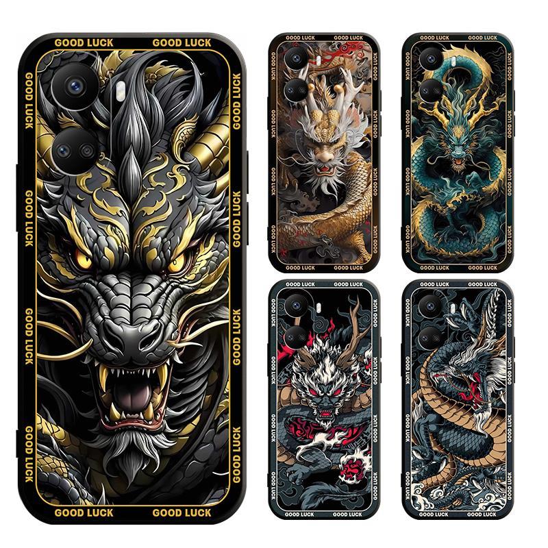 เคส huawei Nova Y61 Y70 10 9 SE 7 7i 5T 3i Pro โทรศัพท์มือถือแบบนิ่ม ผิวด้าน ลายมังกร สําหรับ