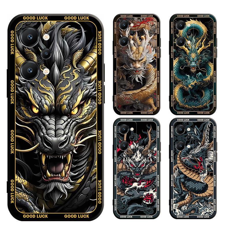 เคส realme GT 6 6T NEO 3T 2T 2 3 5G PRO โทรศัพท์มือถือ ลายมังกร สําหรับ