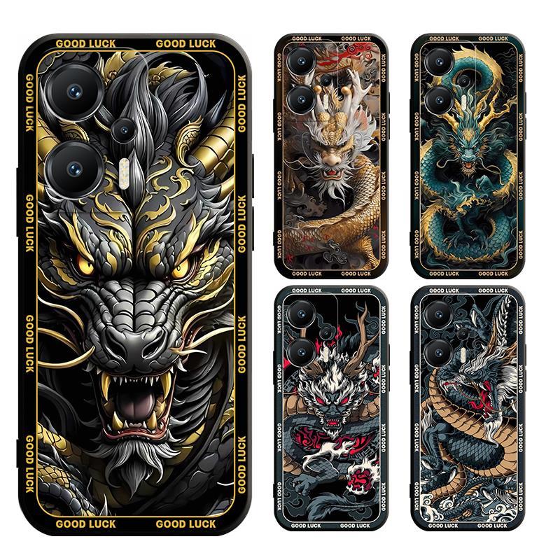 เคส xiaomi POCO F3 C40 M5 M4 M3 X3 X4 NFC GT Pro นิ่ม ลายมังกร สําหรับ