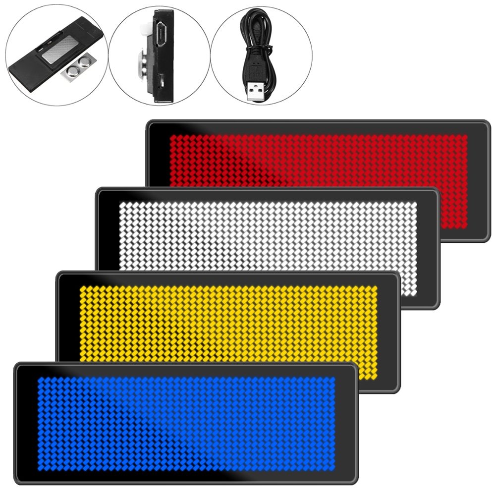 Hw Mini LED Digital Bluetooth APP โปรแกรมชาร์จเลื่อนชื่อข้อความป้าย HWTH