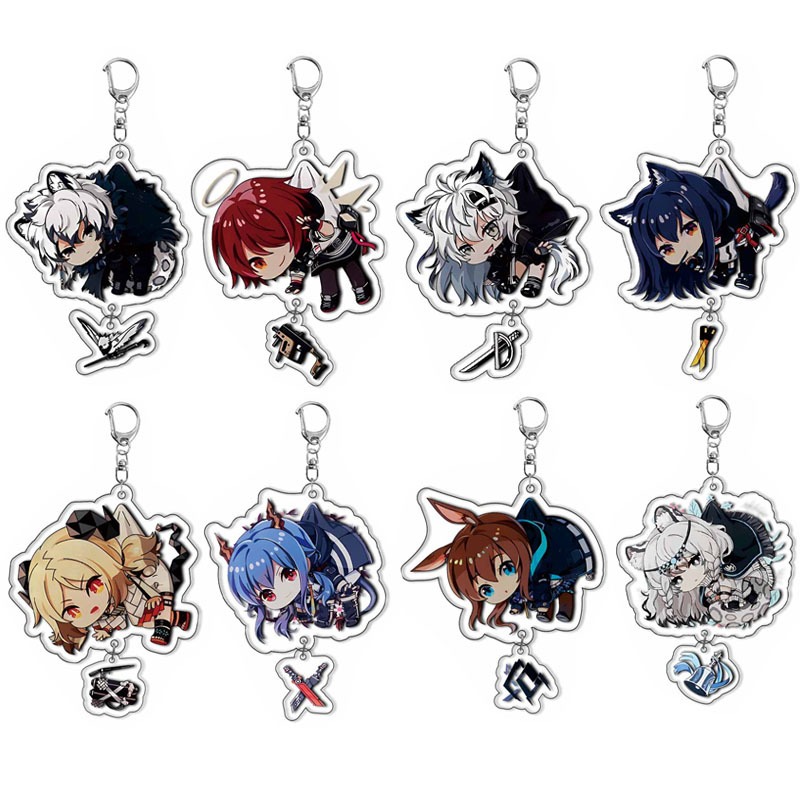 พวงกุญแจ จี้รูปเกม Arknights 2 in 1 สําหรับห้อยกระเป๋า