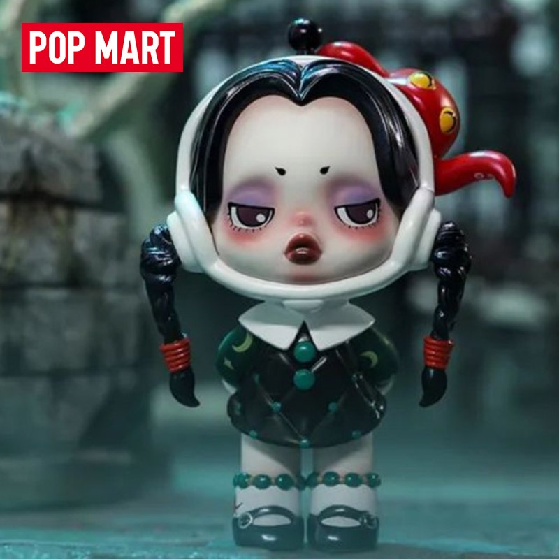 พร้อมส่ง popmart PopMart skullpanda Adams family series blind box ของแท้ สุ่มกล่อง ของขวัญวันเกิด