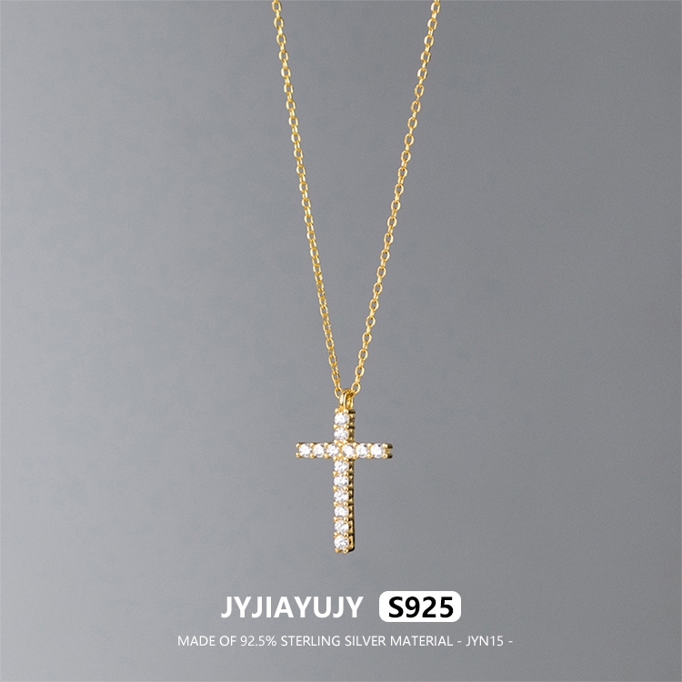 Jyjiayujy แท้ 100% สร้อยคอเงินสเตอร์ลิง S925 ประดับเพทาย สีขาว สองสี เครื่องประดับแฟชั่น สําหรับผู้ห