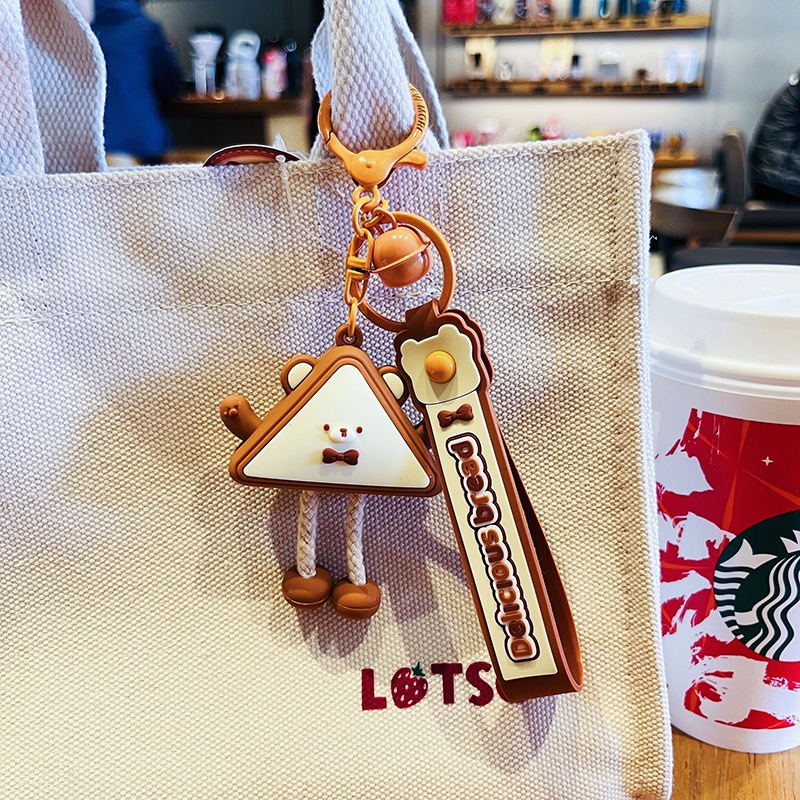 Coffeejoy พวงกุญแจ จี้ตุ๊กตาหมีน่ารัก สวยหรู เหมาะกับของขวัญ สําหรับผู้หญิง