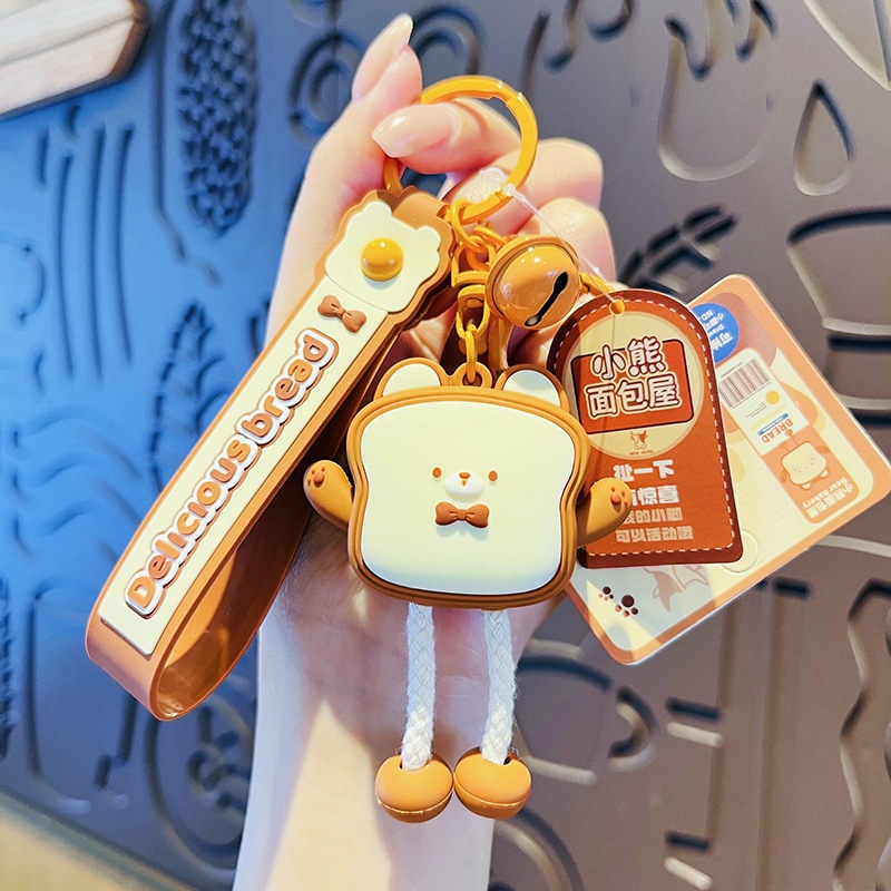 Coffeejoy พวงกุญแจ จี้ตุ๊กตาหมีน่ารัก สวยหรู เหมาะกับของขวัญ สําหรับผู้หญิง
