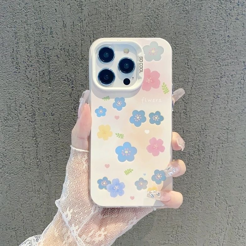 SAMSUNG Simple Flowersแฟชั่นกรณีSamsung galaxy A05 A05S A06 A55 A15 A73 A72 A54 A53 A52 A52S A34 A33 A32 A24 A22 A23 A14 4G 5Gปลอก