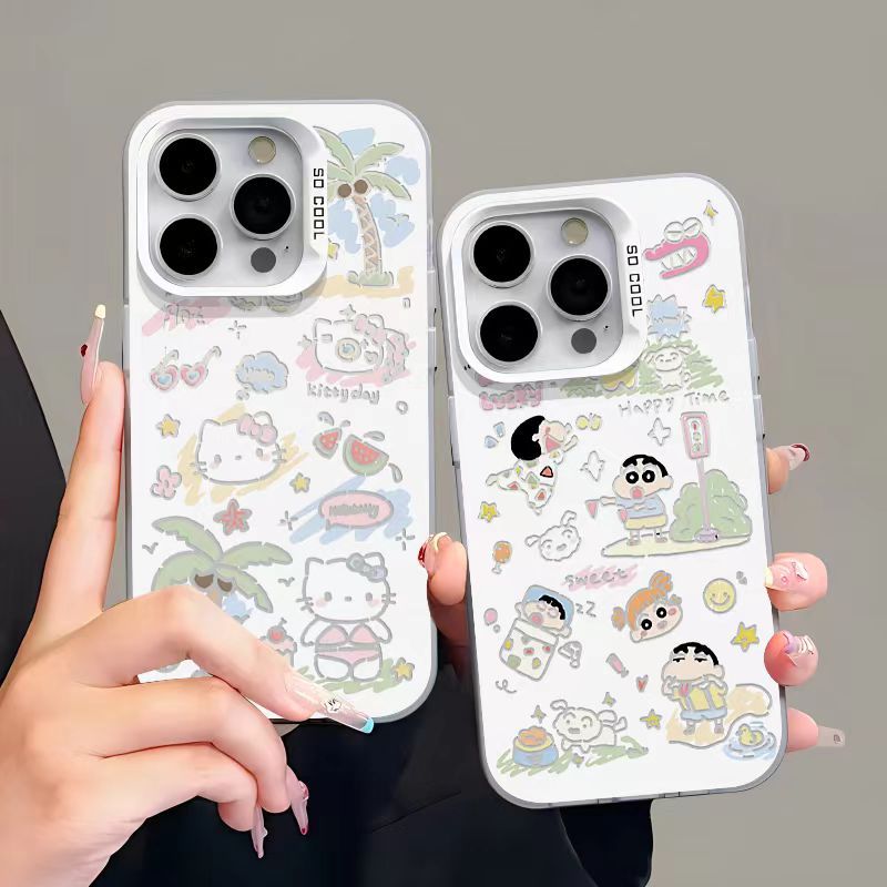 SAMSUNG อะนิเมะเครยอนชินจังkittyกรณีsamsung galaxy A05 A05S A06 A55 A15 A73 A72 A54 A53 A52 A52S A34 A33 A32 A24 A22 A23 A14 4G 5Gปลอก