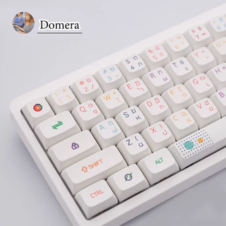 🔥ขายตรงจากโรงงาน🔥คีย์แคปแป้นพิมพ์เครื่องกลแบบระเหิดวัสดุ XDA neon PBT 127 คีย์ชุดเต็ม