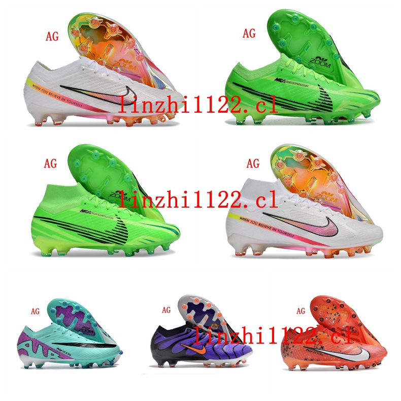 รองเท้าสตั๊ดฟุตบอล รุ่น ZoomES MercurialES VaporES XV Elite AG สีดํา สีขาว RonaldoES CR7ES