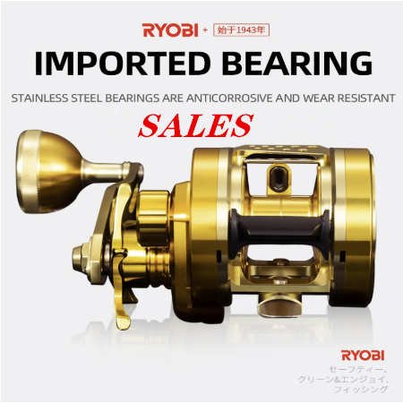 Sales ใหม่ RYOBI VARIUS GR30L รอกตกปลาโลหะ 11BB 15 กก.